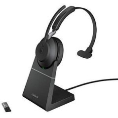 Jabra Evolve2 65 MS Mono Wireless Headset - Premium Sound & Comfort, Modern Black Design - Perfect for Professionals